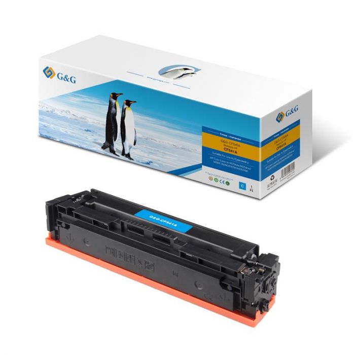 Картридж G&G до HP CLJ M280/M281/M254 Cyan (1300 стор)