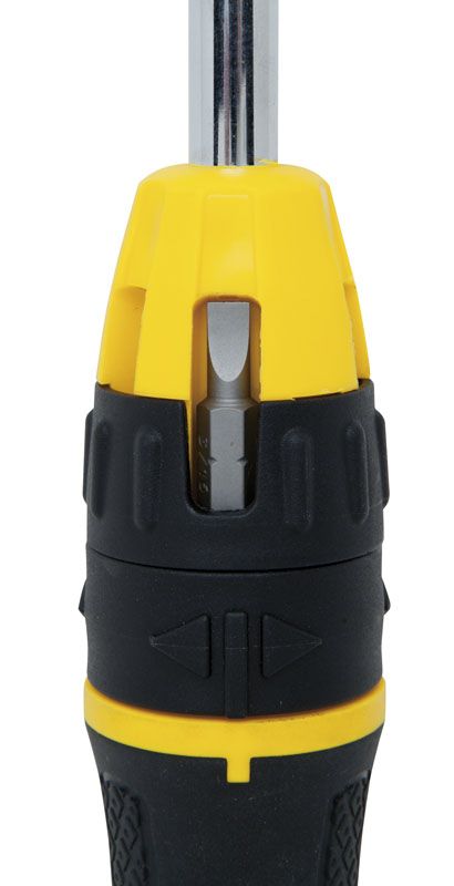 Викрутка Stanley "Multibit", бітотримач реверсний 1/4", 10 біт, SL, PH, PZ, SQ, Torx