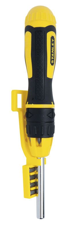 Викрутка Stanley "Multibit", бітотримач реверсний 1/4", 10 біт, SL, PH, PZ, SQ, Torx