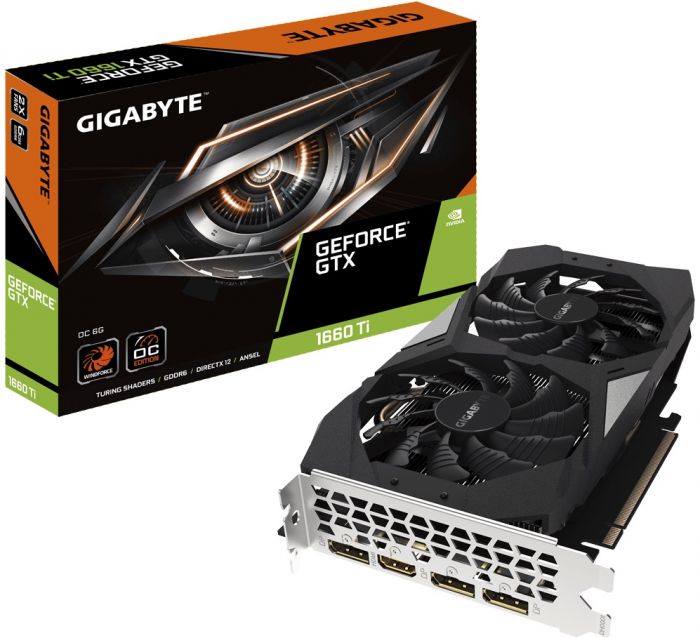 Вiдеокарта GIGABYTE GeForce GTX1660TI 6GB DDR6 192bit DPx3-HDMI OC