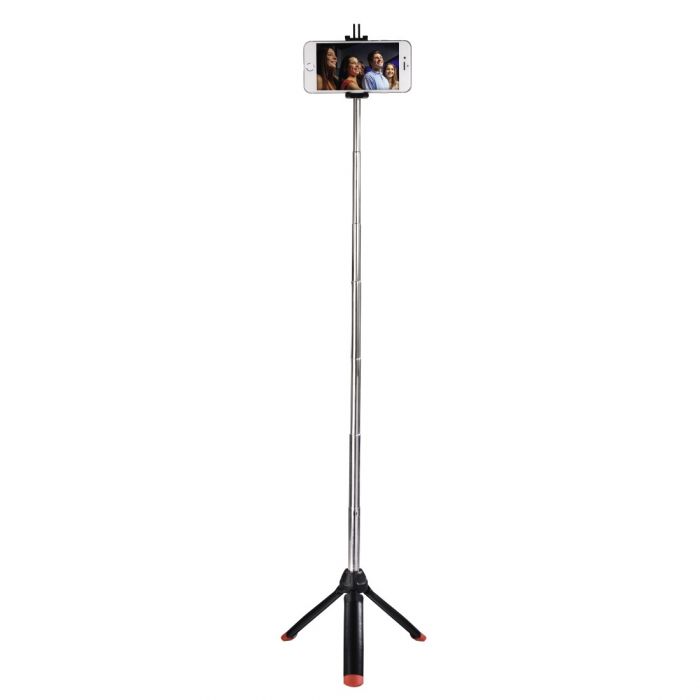 Універсальний монопод/ штатив для смартфонів, фотокамер, GoPro, "Multi 4in1", 20-90 см, колір чорний
