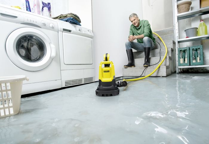 Насос дренажний Karcher SP 5 Dual для брудної води, 500 Вт, 9.5 куб/година, висота подачі 7м, занурення 7 м