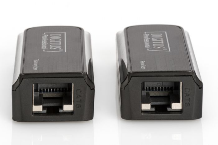 Подовжувач DIGITUS mini HDMI extender over UTP 50m, USB powered, Black
