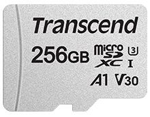 Карта пам'яті Transcend microSD 256GB C10 UHS-I R95/W45MB/s + SD