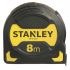 Рулетка Stanley "Tylon Grip Tape", прогумований ударостійкий корпус, великий гачок, 8м х 28мм