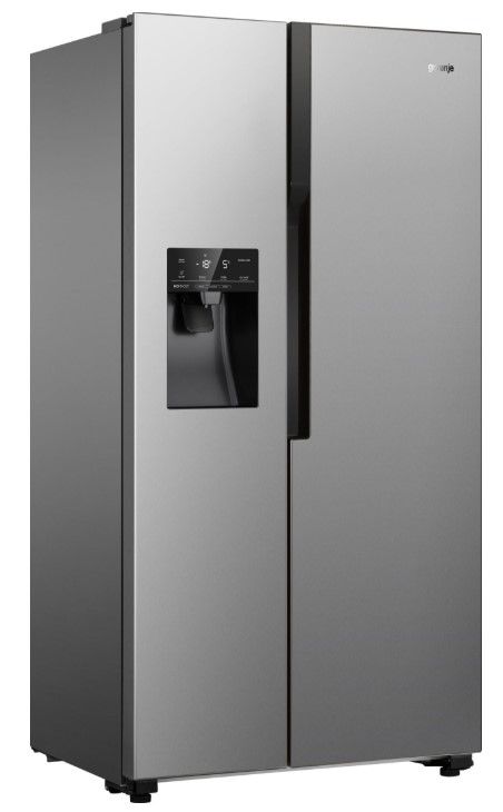 Холодильник SBS Gorenje NRS9181VX, 179х73х91см, 2 двері, 368( 167)л, А+, Total NF, Інв. , Зона св-ті, Зовн. Диспл, Сірий