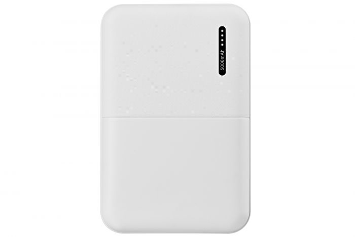 Портативний зарядний пристрій Power Bank 2E 5000mAh, DC 5V, 2.1A, 4 LED indicator, white