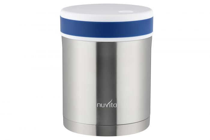 Термос металевий для їжі Nuvita 1000 мл, 2 контейнера, нерж. сталь, з термосумкою NV1478Pro
