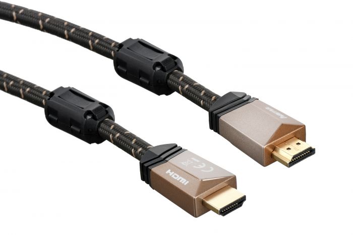 Кабель НАМА HDMI, Premium, High Speed, (AM/AM), ферити, довжина 3.0 м