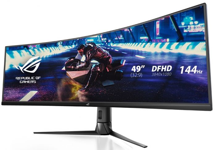 Монiтор LCD 49" Asus ROG Strix XG49VQ 2xHDMI, DP, 2xUSB, MM, VA, 3840x1080, 32:9, 144Hz, 4ms, CURVED, FreeSync, HAS