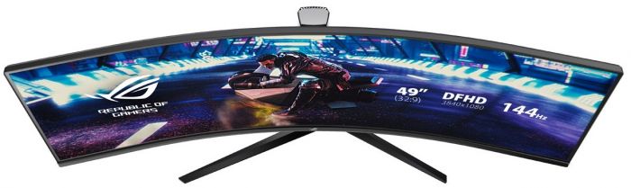 Монiтор LCD 49" Asus ROG Strix XG49VQ 2xHDMI, DP, 2xUSB, MM, VA, 3840x1080, 32:9, 144Hz, 4ms, CURVED, FreeSync, HAS