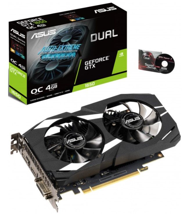 Вiдеокарта ASUS GeForce GTX1650 4GB DDR5 DUAL OC