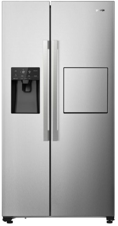 Холодильник SBS Gorenje NRS9181VXB, 179х73х91см, 2 двері, 365( 167)л, А+, Total NF, Інв. , Зона св-ті, Зовн. Диспл, Нерж