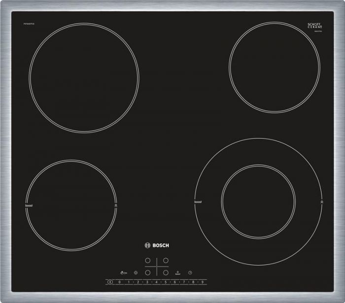 Варильна поверхня склокерамічна Bosch PKF645FP2E -60см/4конф/сенсор/чорний