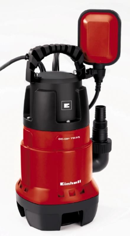 Насос дренажний Einhell GC-DP 7835, 780 Вт, 15700 л/ч, вис. 8 м, глиб. 8 м