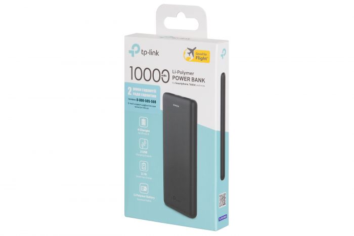 Портативний зарядний пристрій Power Bank TP-LINK 10000mAh USBx2 5V 2.1A