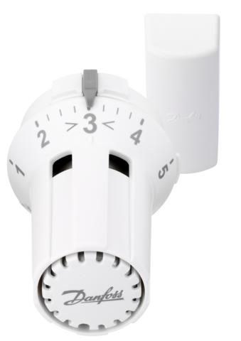 Термостатична головка Danfoss RAW-K 5032, виносний датчик, М30х1.5, Kermi, +8...28 °C, біла