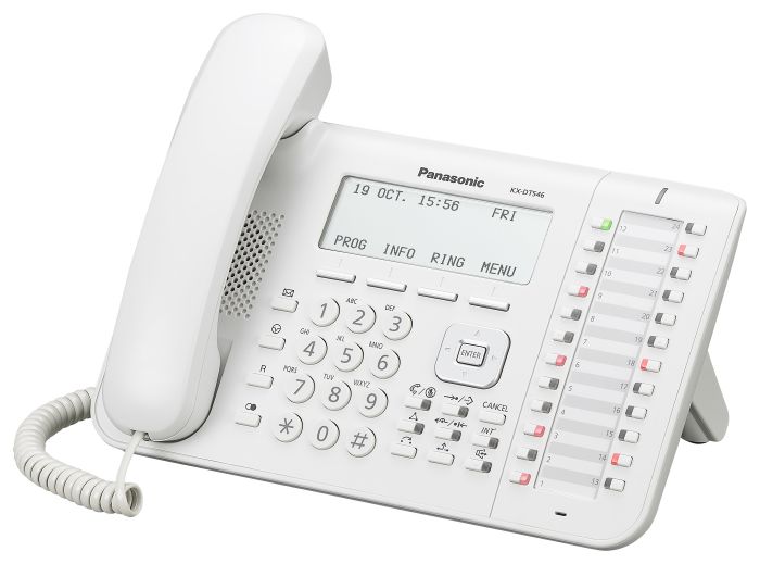 Дротовий IP-телефон Panasonic KX-NT546RU White для АТС Panasonic KX-TDE/NCP/NS