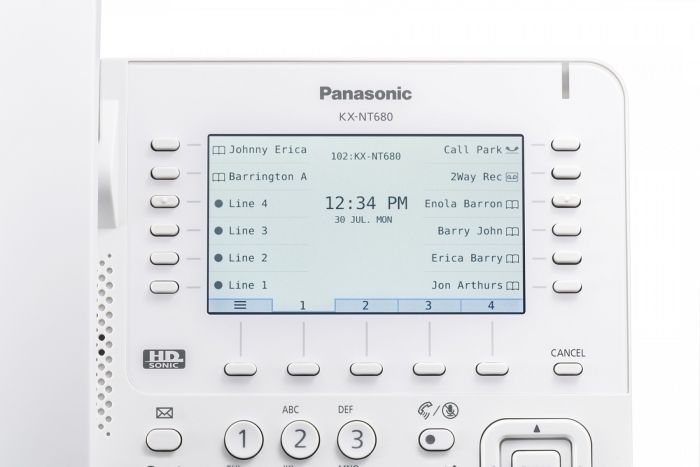 Проводной IP-телефон Panasonic KX-NT680RU White для АТС Panasonic KX-NS/NSX