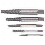 Екстрактори для зламаних гвинтів TOPEX, набір 5 од., для висвердлювання гвинтів