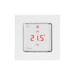 Терморегулятор Danfoss Icon RT Display, +5...35° C, програмований, дротовий, вбудований, 24V, білий