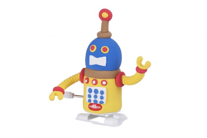 Маса для ліплення Paulinda Super Dough Robot заводний механізм (крокує) , жовтий PL-081178-2