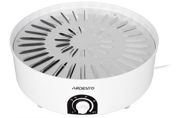 Сушка для продуктів Ardesto FDB-5385 - 520Вт/ 5 піддонів вис. 4см/ діаметр 38,5см/ рег. темп./ біла
