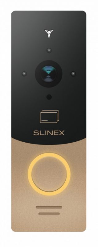 Панель виклику Slinex ML-20CR, персональна, 1MP, 110 градусів, безконтактна картка, золотий чорний