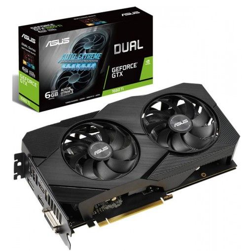 Вiдеокарта ASUS GeForce RTX2060 6GB GDDR6 DUAL EVO OC