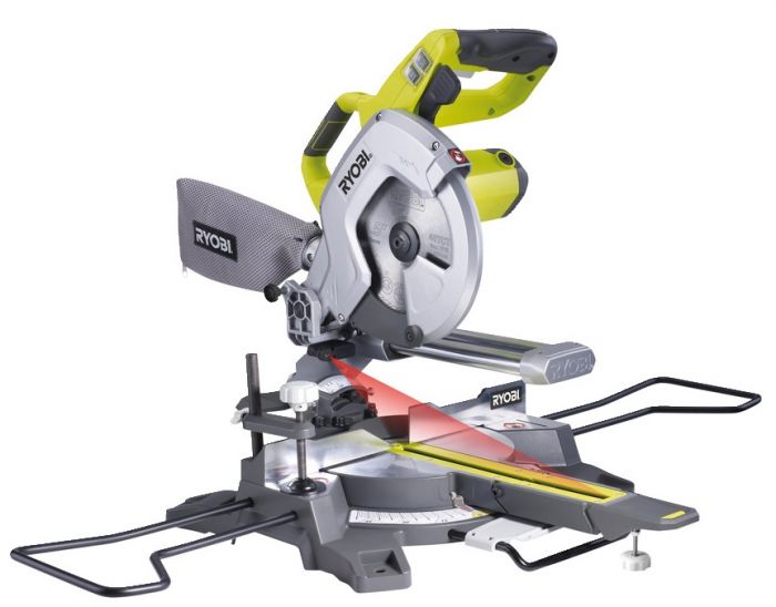 Ryobi Пила торцювальна Ryobi EMS216L з протяжкою, 1500Вт, 216мм, лазер, 13кг