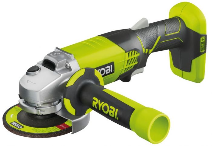 Ryobi Шліфмашина кутова ONE + R18AG-0 акумуляторна, 115мм, 18В, solo (без АКБ і ЗП)