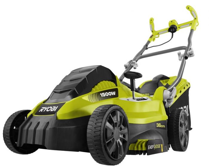 Ryobi Газонокосарка RLM15E36H електрична, 1500Вт, 36см, EasyEdge, 20-70 мм, 45л