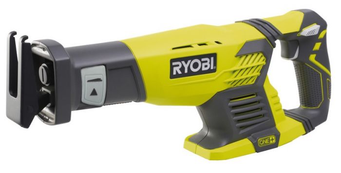 Ryobi Пилка шабельна акумуляторна ONE+ RRS1801M, без АКБ, хід 22 мм, 3100рух/хв, в дереві 180 мм