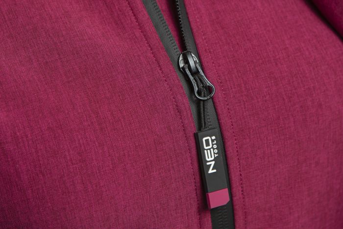 Куртка робоча NEO Softshell Woman Line, розмір M (38), легка, водонепроникна, вітронепродувна, дихаюча, внутрішня підкладка фліс, червона