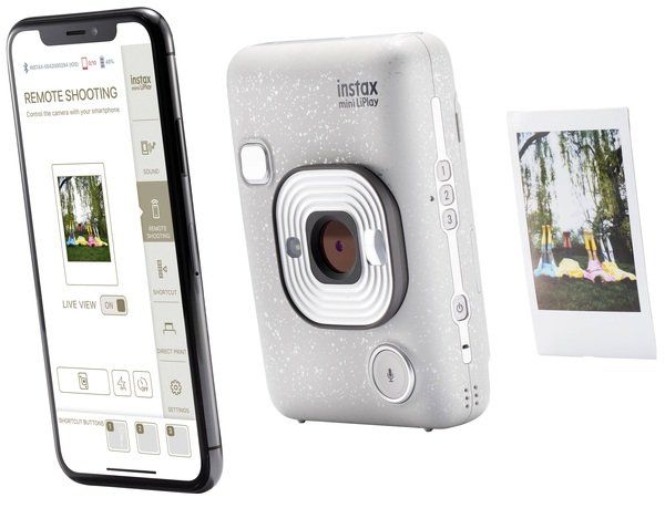 Фотокамера миттєвого друку Fujifilm INSTAX Mini LiPlay Stone White