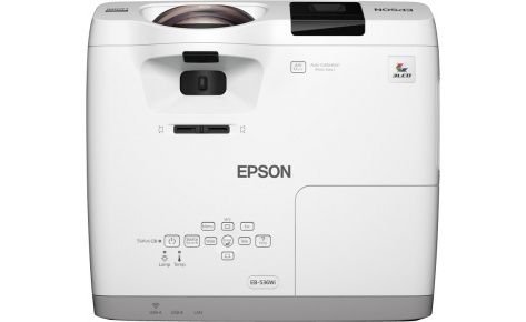 Короткофокусний проектор Epson EB-536Wi (3LCD, WXGA, 3400 ANSI Lm)
