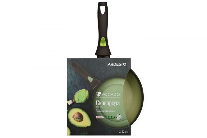 Сковорода Ardesto Avocado 22 см, зелений, алюміній