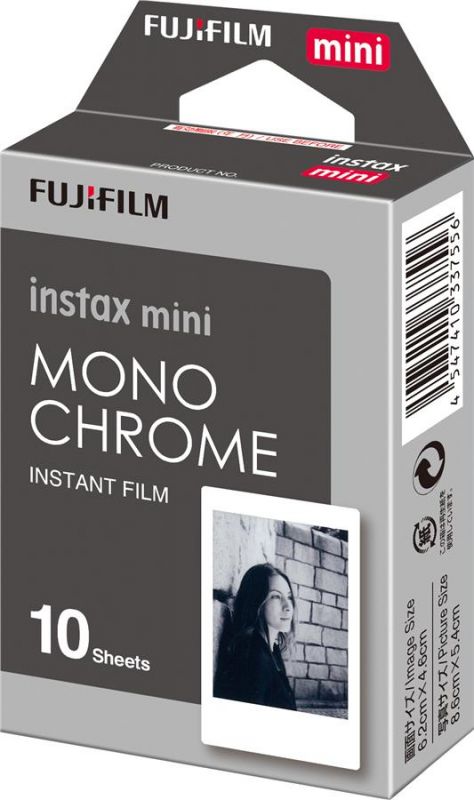 Фотопапір Fujifilm INSTAX MINI MONOCHROME (54х86мм 10шт)