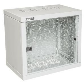 Шафа  ZPAS 19", 12U, Z-BOX, з змінними бічними стінками, 600х600 мм, максимально 100кг, сіра