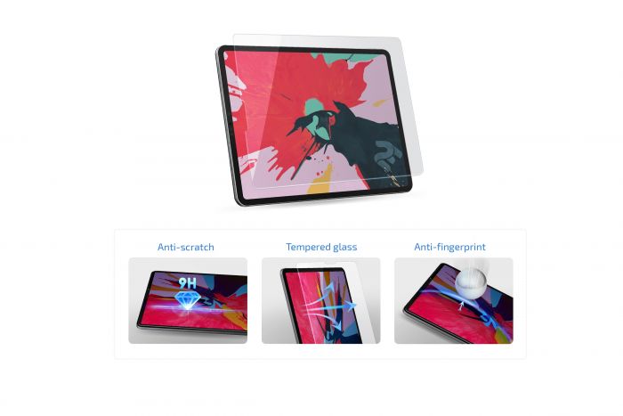 Захисне скло 2E Apple iPad Pro 12.9 (2018-2020) 2.5D clear