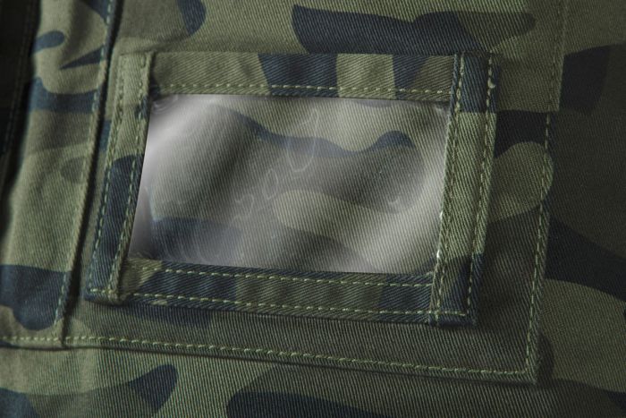 Напівкомбінезон робочий NEO CAMO, розмір XXL (56), 255 г/м2, потрійні шви, еластична конструкція пояса, міцні кишені, камуфляжний