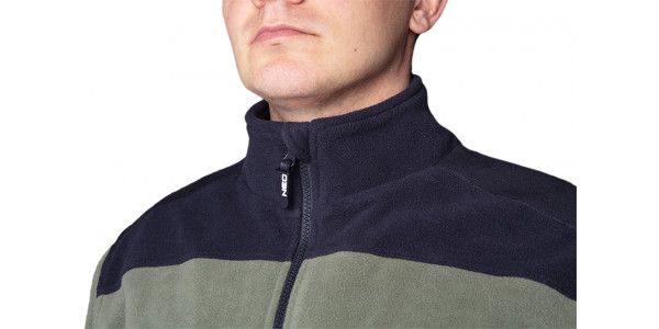 Кофта робоча NEO флісова CAMO, розмір L (52), 300 г/м2, посилення з тканини Oxford, на блискавці, оливковий