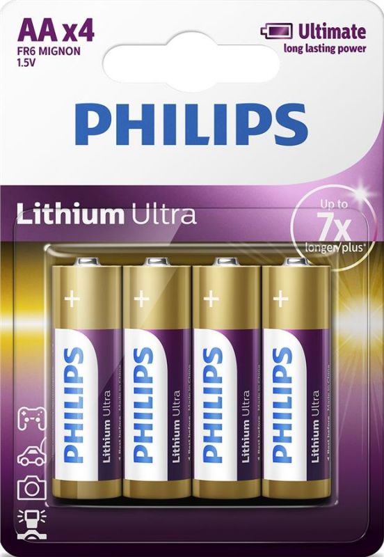 Батарейка Philips Lithium Ultra літієва  AA блістер, 4 шт