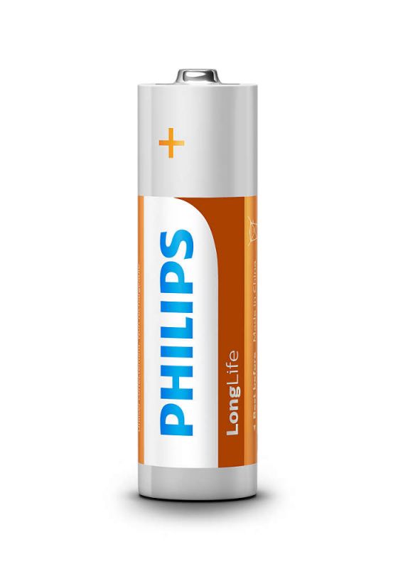 Батарейка Philips LongLife Zinc Carbon вугільно-цинкова AA блістер, 4 шт