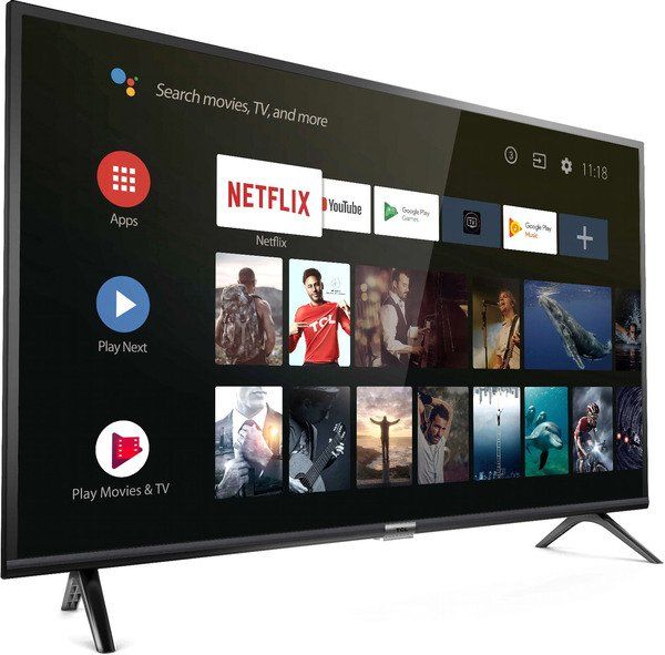 Телевізор 32" LED HD TCL 32ES560 Smart, Android, Black