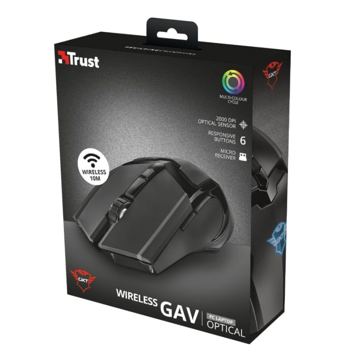 Миша Trust GXT103 GAV WL Black