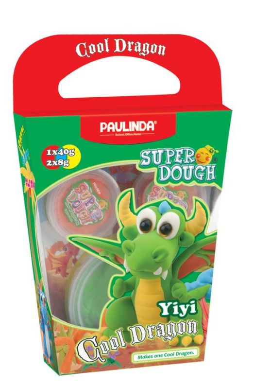 Маса для ліплення Paulinda Super Dough Cool Dragon Дракон зелений PL-081378-13