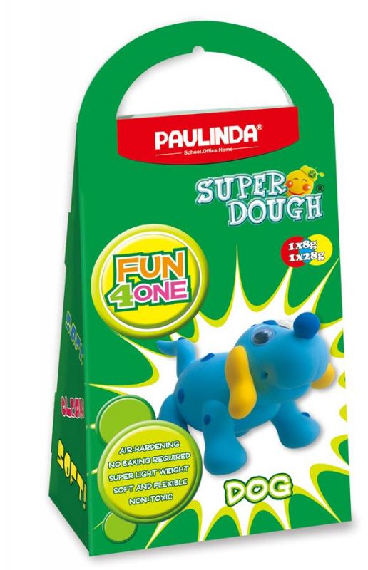 Маса для ліплення Paulinda Super Dough Fun4one Собака (рухливі очі) PL-1562