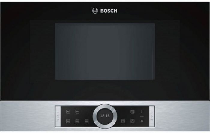 Вбудовувана мікрохвильова піч Bosch BFR634GS1 - 21л./900Ватт/TFT дисплей/нерж. сталь - чорний