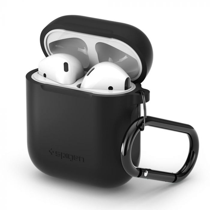 Чохол Spigen for AirPods Silicone, Black